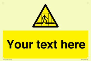 Custom Scaffold Incomplete Sign